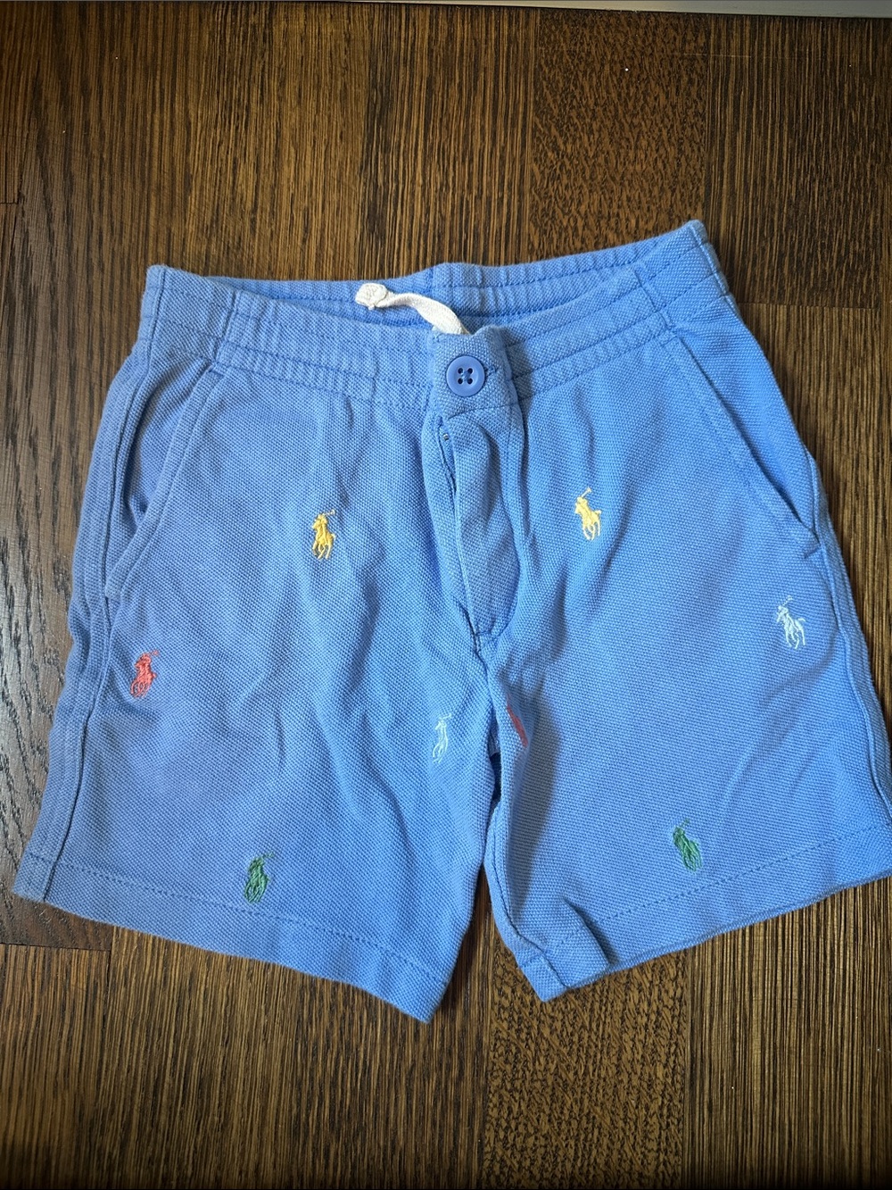 Ralph Lauren Toddler Polo-Embroidered Blue Shorts